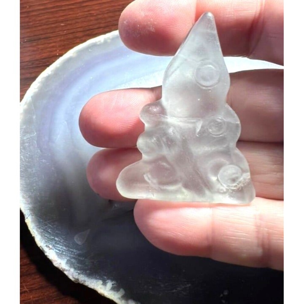 Green Fluorite Fairy Carving